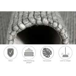 Teppich BB Brave grau 140 x 200 cm^Barbara Becker Hot