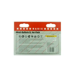 Basic Alkaline-D-Batterie 1,5V 4 Stück