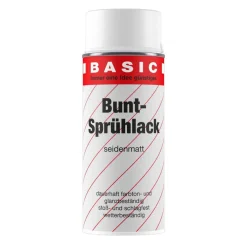 Buntsprühlack weiß seidenmatt 400 ml*Basic Hot