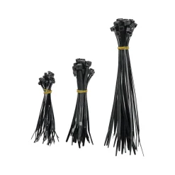 Kabelbinder-Set schwarz 75-teilig^Basic Hot