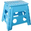 Basic Klapphocker blau 37 x 30 x 32 cm rutschfest mit Tragegriff