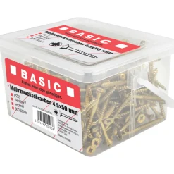 Mehrzweckschrauben 4,5 x 50 mm 300 Stück im Eimer*Basic Best