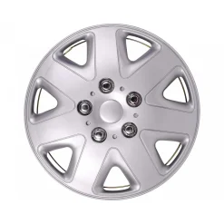 Radzierblenden-Set 14 Zoll silber 4-teilig^Basic Discount