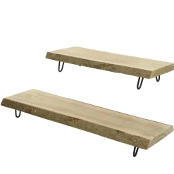 Baumstamm Tablett auf Fuss 22 x 70 x 3 cm^ Discount