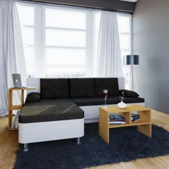 VCM Beistelltisch Nachto Buche/weiß