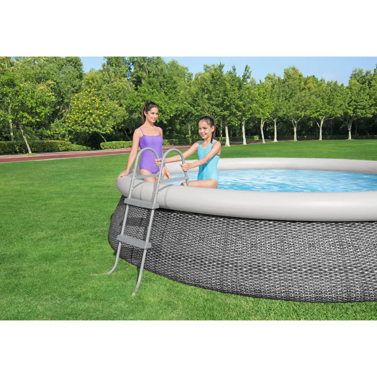 Poolleiter Flowclear 100 x 45 cm für 76 und 84 cm Höhe*Bestway Outlet