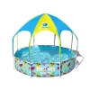 Stahlwandpool Splash-in-Shade mit Sonnendach 244 x 51 cm bunt^Bestway Discount