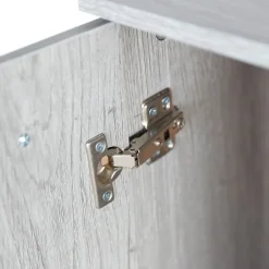 Weinregal mit feststellbaren Rollen grau marmoriert 37 x 60 x 82 cm^Better Home Clearance