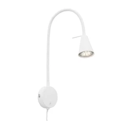 Bettleuchte mit rundem Fuß weiß* Discount