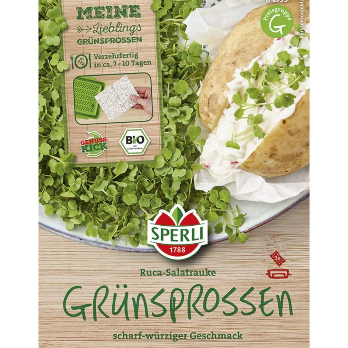 BIO Rucola für Micro Green Anzuchtset Nachfüllpads