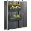 Blumenkasten FloraBoard dunkelgrau-metallic*Biohort Outlet