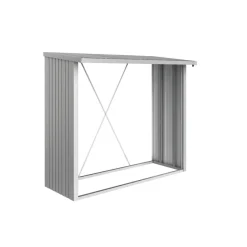 Brennholzunterstand WoodStock 230 silber-metallic*Biohort Outlet