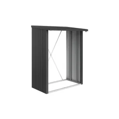 Biohort Brennholzunterstand WoodStock 150 dunkelgrau-metallic