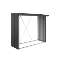 Biohort Brennholzunterstand WoodStock 230 dunkelgrau-metallic
