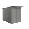 Gerätehaus AvantGarde A3 quarzgrau metallic mit Doppeltür schmal*Biohort Best