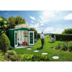 Gerätehaus Europa Größe 3 dunkelgrün^Biohort Best