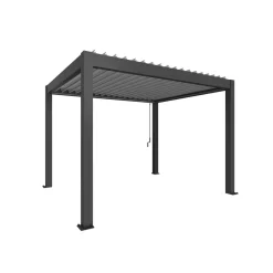 Pergola Gr. 3,5 x 3 dunkelgrau/silber-metallic^Biohort Discount