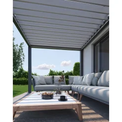 Pergola Gr. 3 x 3,5 dunkelgrau/silber-metallic^Biohort Sale
