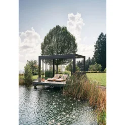 Biohort Pergola Gr. 4 x 3 dunkelgrau/silber-metallic