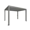 Pergola Gr. 4 x 3 quarzgrau/silber-metallic^Biohort Discount