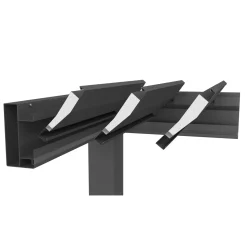 Pergola Gr. 4 x 3 quarzgrau/silber-metallic^Biohort Discount