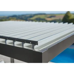 Biohort Pergola Gr. 3,5 x 3 quarzgrau/silber-metallic