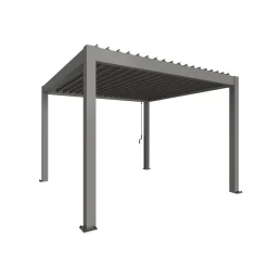 Pergola Gr. 3,5 x 3,5 quarzgrau-metallic^Biohort Discount