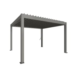 Pergola Gr. 4 x 3,5 quarzgrau-metallic*Biohort
