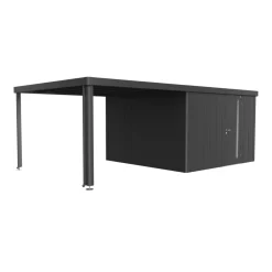 Seitendach zu Gerätehaus Neo Gr. 4A/4B/4C/4D dunkelgrau-metallic^Biohort Sale