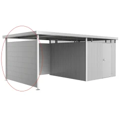 Seitenwand für Seitendach zu Gerätehaus HighLine H5 silber-metallic*Biohort Clearance