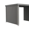 Seitenwand für Seitendach zu Gerätehaus Neo Gr. 3A/3B/3C/3D quargrau-metallic*Biohort Outlet