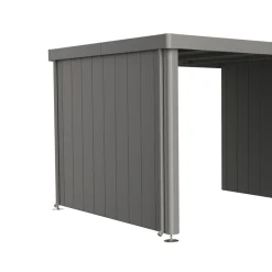 Seitenwand für Seitendach zu Gerätehaus Neo Gr. 3A/3B/3C/3D quargrau-metallic*Biohort Outlet