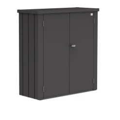 Terrassenschrank Romeo Größe M dunkelgrau - metallic*Biohort Hot