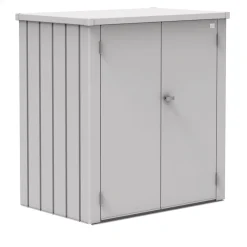 Terrassenschrank Romeo Größe L silber- metallic^Biohort Discount