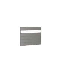 Biohort Wandpaneel für Sichtschutz mit Acrylglas 180x135 quarzgrau-metallic