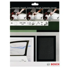 DIY Handschleif-Set 230 x 280 mm 2xK240K400K600 4- teilig schwarz^Bosch Online