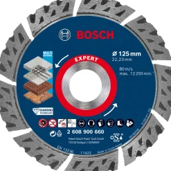Expert MultiMaterial Diamanttrennscheiben 125 x 22,23 x 2,2 x 12 mm^Bosch Professional Best