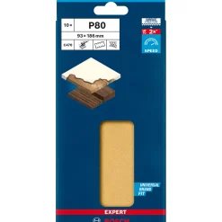 Expert C470 Schleifpapier mit 8 Löchern für Schwingschleifer 93 x 186 mm G 80 10- teilig^Bosch Professional Clearance