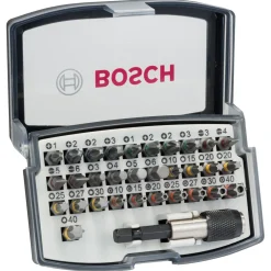 32-teiliges Schrauberbit-Set PH PZ H T und Quick Change-Universalhalter*Bosch Professional Best