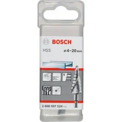 Stufenbohrer HSS 4 - 20 mm 1/4" 70,5 mm*Bosch Clearance