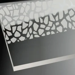 Drehtür Avanta mit Festteil für Nische Anschlag links alu chromeffekt Terrazzo 1000 mm*Breuer Sale