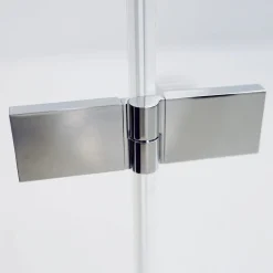 Breuer Eckeinstieg Panorama Drehtür 4-teilig, schwarz matt, Klarglas, 1000/1000 mm