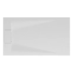 QUICK72 Duschwanne Lite Line Steinoptik weiß 800x1200 mm^Breuer Discount