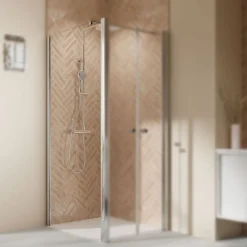 Breuer QUICK72 Elana 2.0 Seitenwand links für Pendeltür Alu chromeffekt Klarglas 750 mm