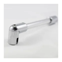 Breuer Runddusche 4-teilig Drehtür mit Festteilen, Radius 550, Alu silber matt, Klarglas, 1000 x 1000 mm