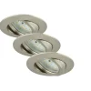 LED-Einbauleuchten-Set dimmbar 8,2 x 2,8 cm matt-nickel^Briloner Outlet