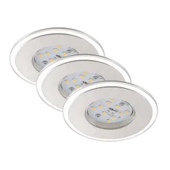 LED-Einbauleuchtenset Attach Aluminium 3x*Briloner Sale