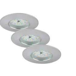 LED-Einbauleuchten-Set dimmbar 7,5 x 2,8 cm grau^Briloner Best