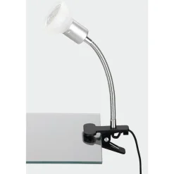 Briloner LED-Klemmleuchte titan-weiß
