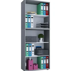 VCM Büroregal Lona XXL ohne Türen grau